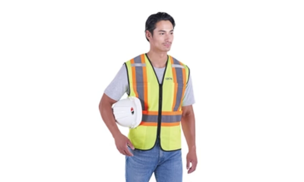 Hi-Vis Zipper Front Vest Thumbnail