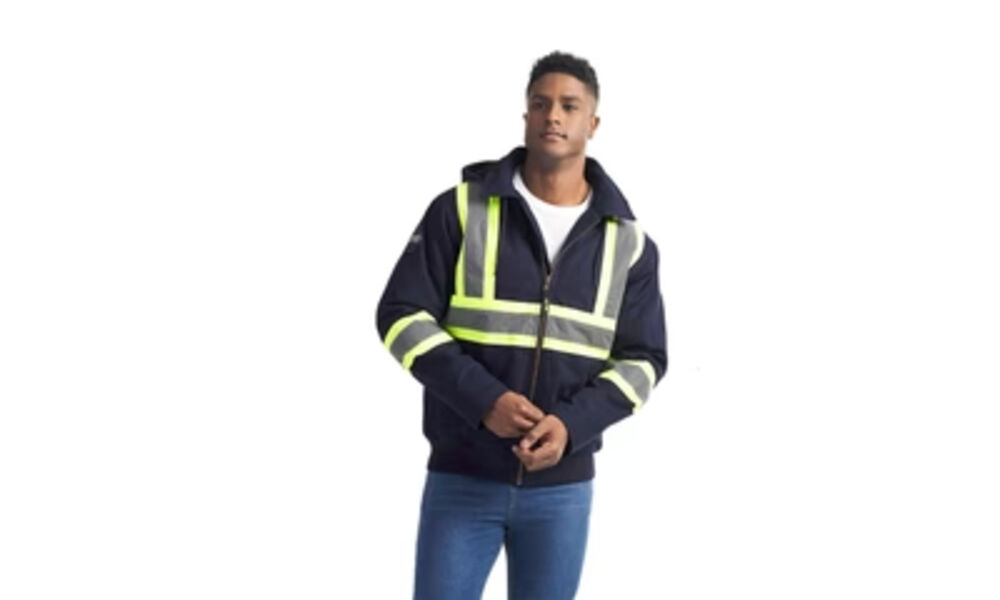 Hivis Bomber Jacket With Sherpa Lining Thumbnail