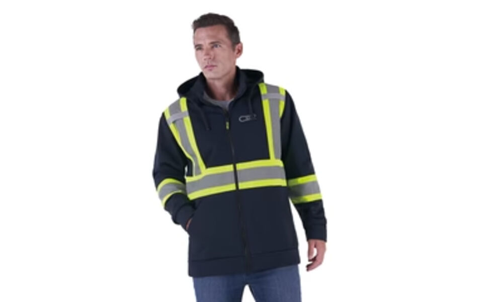 Hi-Vis Polyester Full Zip Hodie Thumbnail