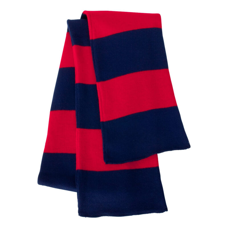 Rugby-Striped Knit Scarf Thumbnail