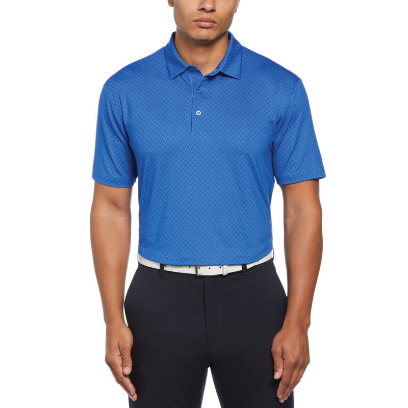CALLAWAY ALL-OVER STITCHED CHEV POLO. Thumbnail