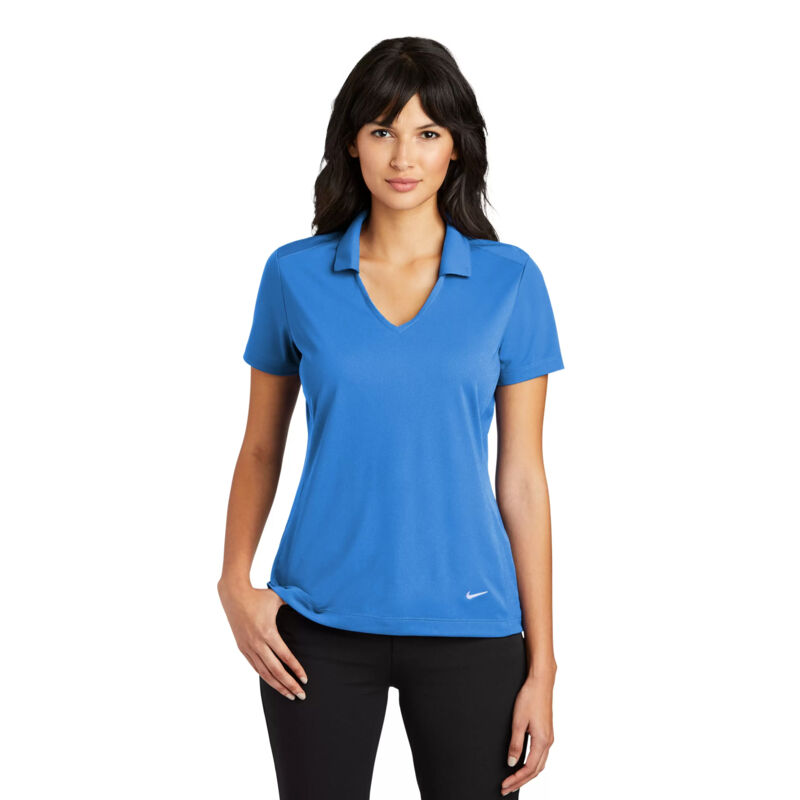 NIKE Dri-FIT VERTICAL MESH LADIES' POLO. Thumbnail