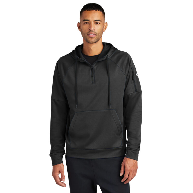 NIKE Therma-FIT 1/4 ZIP FLEECE HOODIE. Thumbnail