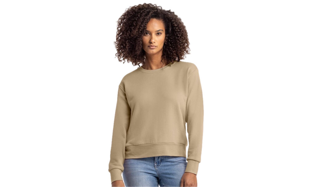 Sueded Womens' Crewneck Thumbnail