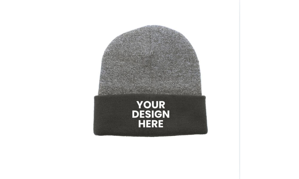 Heather Two-Tone Cuff Beanie Thumbnail